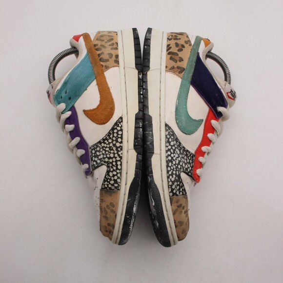 Nike Dunk Low Women's Size 8.5 Shoes 'Safari Mix' Sneakers Animal Pack Casual - Picture 8 of 12
